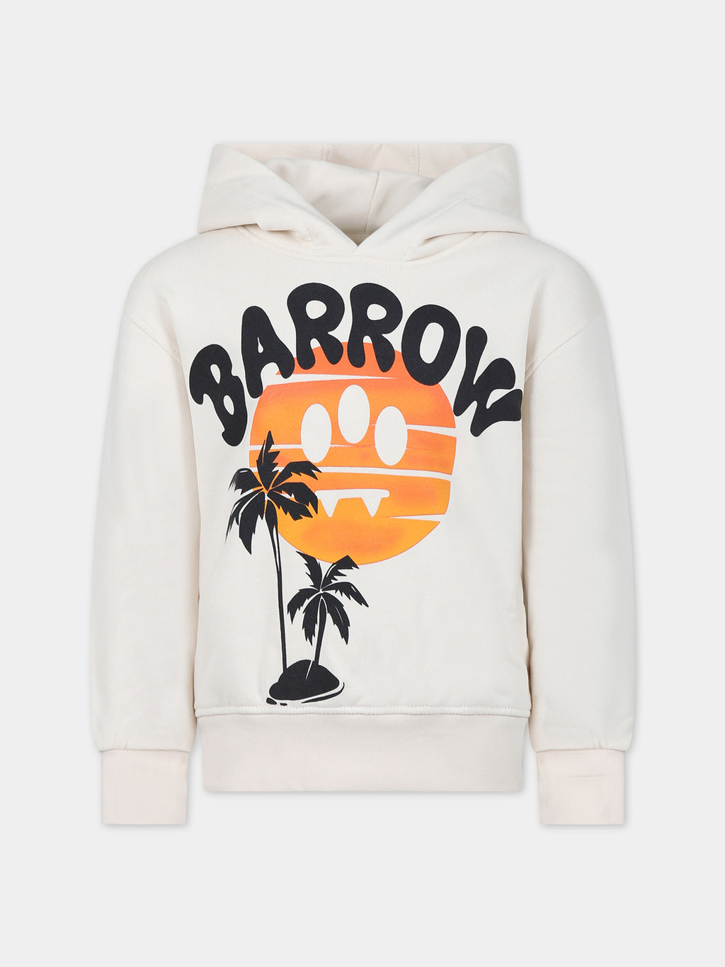 Sweat-shirt ivoire pour garçon avec logo